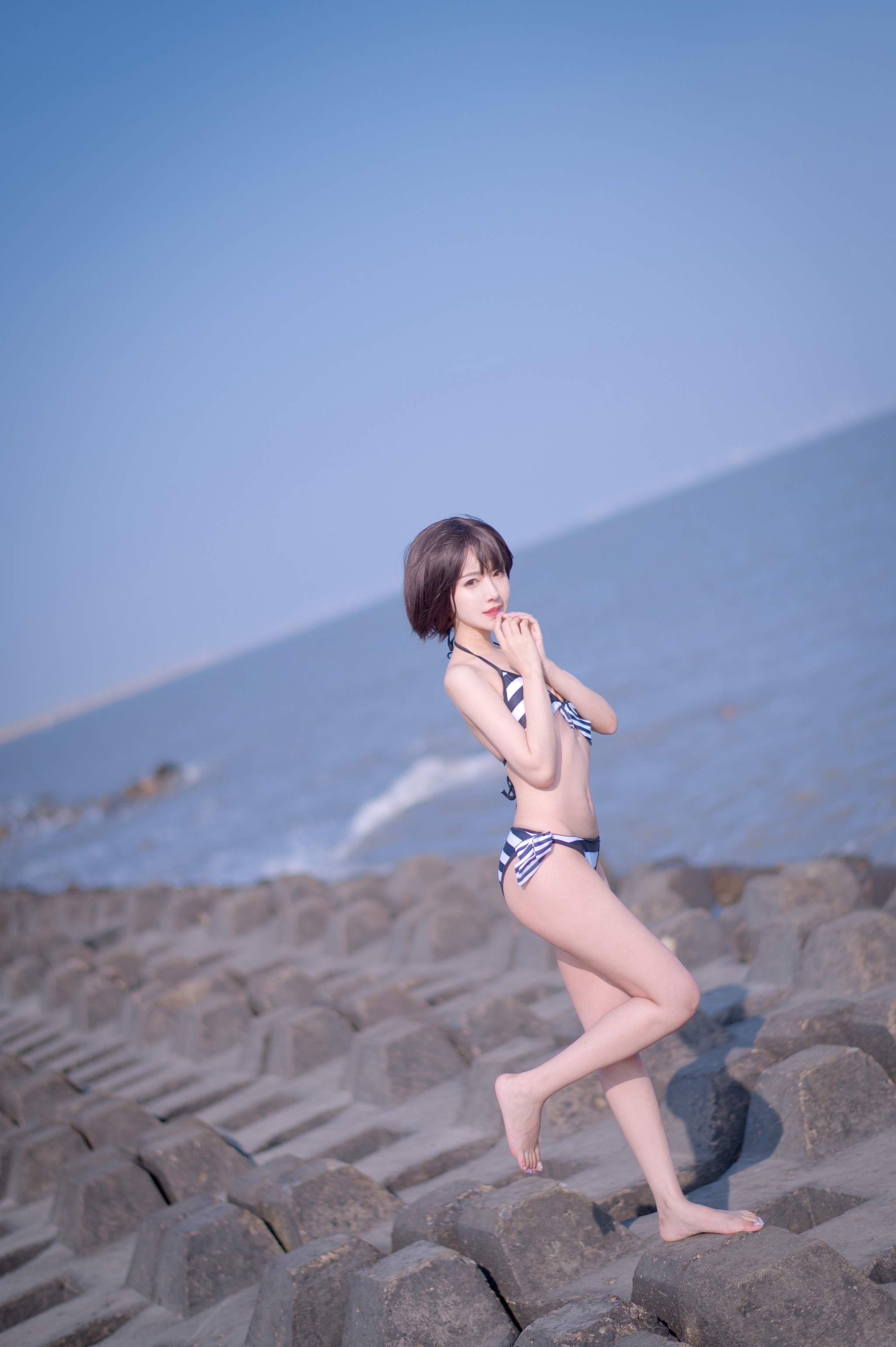 Shika小鹿鹿 - NO.097  加藤惠 泳装[17P]-XikXak